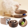 thumbnail image 2 of CJiaWei Cardboard Cat Scratching Post With Foldable Cat Bed 2 In 1 Scratching Post For Cats Cardboard Interactive Foldable And Transformable Shape Cat Scratcher Interactive Scratching, 2 of 5