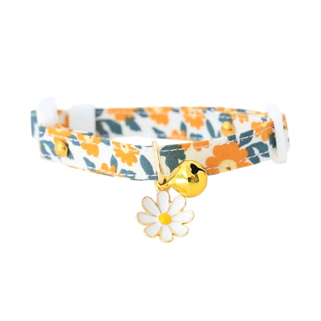 Collier pour Chat Détachable avec Pendentif pour Félin Femelle et Mâle Confortable Ajustable Durable
