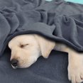 thumbnail image 3 of REGALWOVEN 1 Pcs Home Warm Soft Microplush Fleece Solid Throw Blanket Dark Gray 70" x 78", 3 of 9
