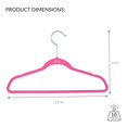 thumbnail image 4 of Simplify 3224-PINK Cintres en Velours pour Enfants, Rose - Lot de 25, 4 of 5