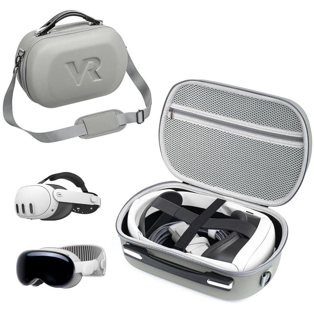 Hard Carrying Case for Meta Quest 3 / Quest 3S, VR Gaming Headset Controllers and Accessories Travel Storage Case for Vision Pro, Meta Quest 2, Quest Pro, Pico 4, Pico 4 Pro