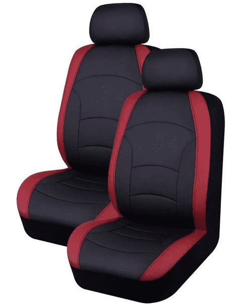 AutoTrends Low Back Seat Cover, Cranberry, 2-pc-Cranberry