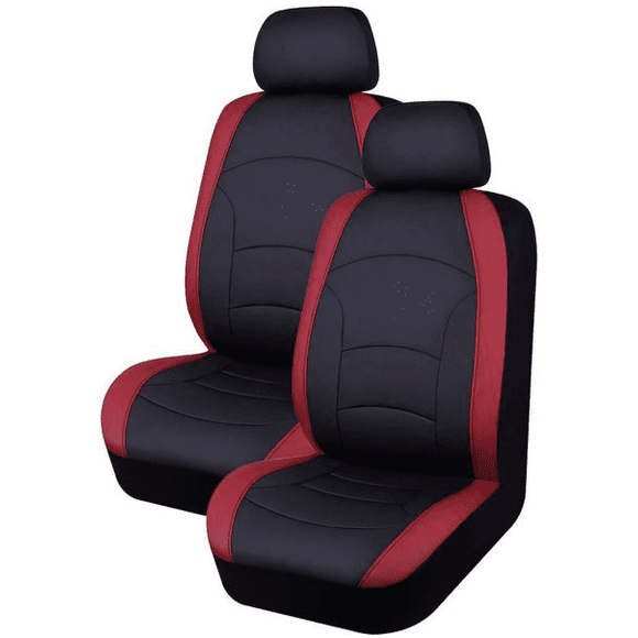 AutoTrends Housse de Siège à Dossier Bas, Canneberge, 2 Pcs - Canneberge