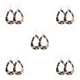 thumbnail image 1 of QualitChoice Leopard Print Earrings Body Decoration Water Drop Ear Dangles Birthday Gift Type 6 5Set, 1 of 6