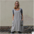 thumbnail image 1 of Faithtur Casual Vintage X Shape Back Sleeveless Cooking Apron with Pockets, 1 of 9