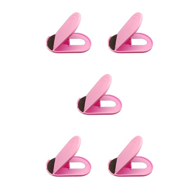 Ruiboury Folding Desktop Tablet Support Portable Plastic PC Holder Smartphone Bracket Pink 5Set