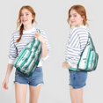 thumbnail image 2 of Toile Jungle Safari Sling Backpack&nbsp;– Artistic Botanical & Animal Motifs, Water-Resistant Daypack, 2 of 4