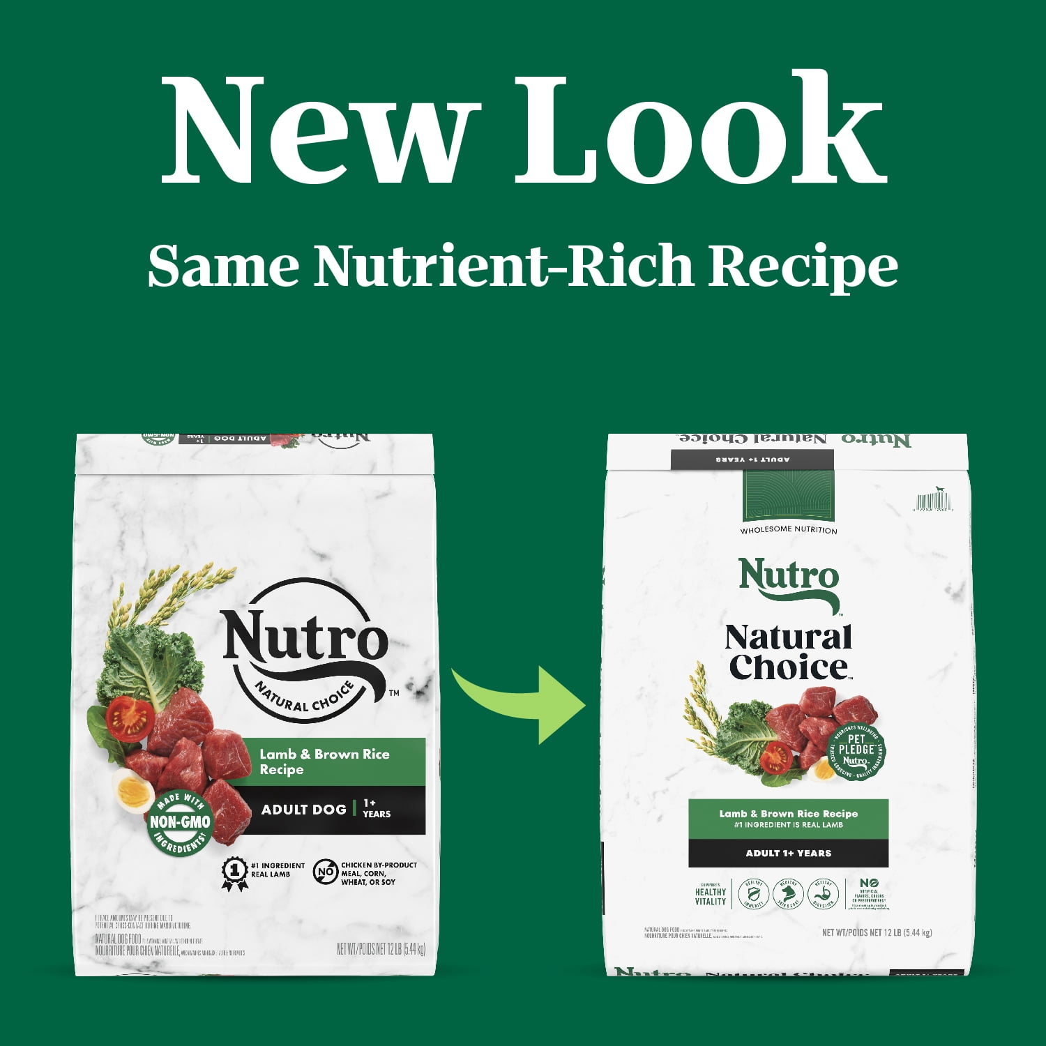 Nutro Natural Choice Nourriture Sèche pour Chien Adulte Recette à l'Agneau & au Riz Brun 2.27kg