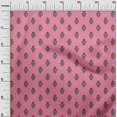 thumbnail image 2 of oneOone Viscose Jersey Fabric Leaves & Floral Block Decor Fabric Printed BTY 60 Inch Wide, 2 of 5