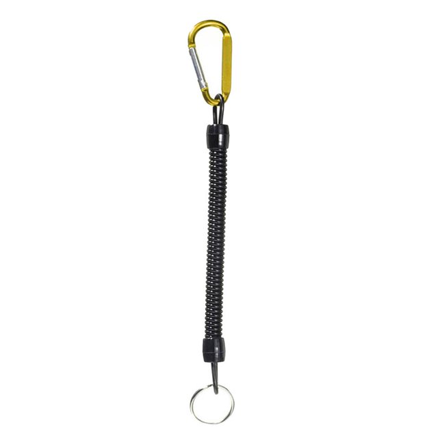jinwen Coiled Retractable ing Lanyards Coil Lip Grips Tools 100-120cm - Gold