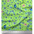 thumbnail image 1 of Soimoi Cotton Duck Fabric Butterfly & Flower Print Fabric by Yard 56 Inch Wide, 1 of 3