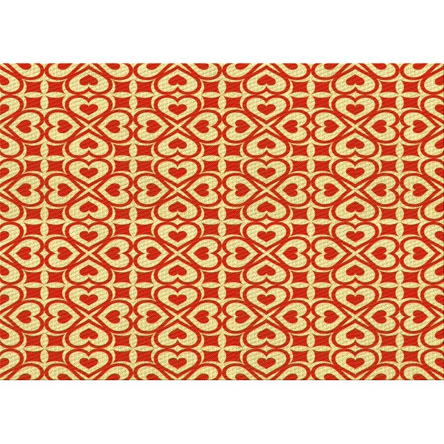 Ahgly Tapis Rectangulaire Lavable en Machine Intérieur Transitionnel Néon Rouge, 3 Pieds x 5 Pieds