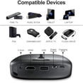 thumbnail image 2 of Mini Projecteur, ELEPHAS 2600 Lumens Wi‐Fi Projecteur de Cinéma Maison Portable Pico Compatible avec iPhone et Téléphone Intelligent Android, Prend en Charge 3D/1080P/HDMI/USB/AV, 2 of 2