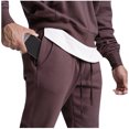 thumbnail image 3 of FcBaudy Full Length Pants Men's Fashion Drawstring Elastic Waist Solid Color Casual Sweat Length Pants Men Pants, 3 of 8