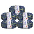 thumbnail image 1 of Unique Bargains Cotton Blend Colorful Blue Yarn, 5 Pack, 50g Each, 1 of 8