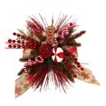 thumbnail image 1 of Gingerbread Man Christmas Floral Bow Decor, 13" Tall, Holiday Time, 1 of 8