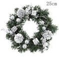 thumbnail image 1 of Christmas Wreath With Battery Powered LED Light String Front Door Hanging Garland Holiday Home Decorations, 1 of 3