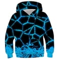 thumbnail image 1 of RXIRUCGD Chemise pour Enfants à Manches Longues T-shirt à Motif Imprimé Col Rond Cool Garçon Chandail à Capuchon ( Bleu, Taille : 7 Ans ), 1 of 3
