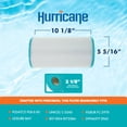 thumbnail image 3 of Hurricane HF5345-01 Cartouche de Filtre Avancée pour Piscine et Spa, Blanc, 3 of 7