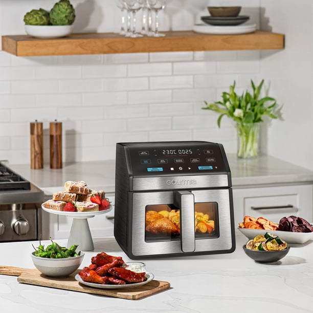キッチン家電 Gourmia 8-Qt Digital Air Fryer Gourmia 8 qt Digital Air Fryer - Viewing Window, Internal Light