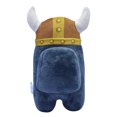 thumbnail image 3 of Among Us 6" Plush - Black with Viking Hat, 3 of 4