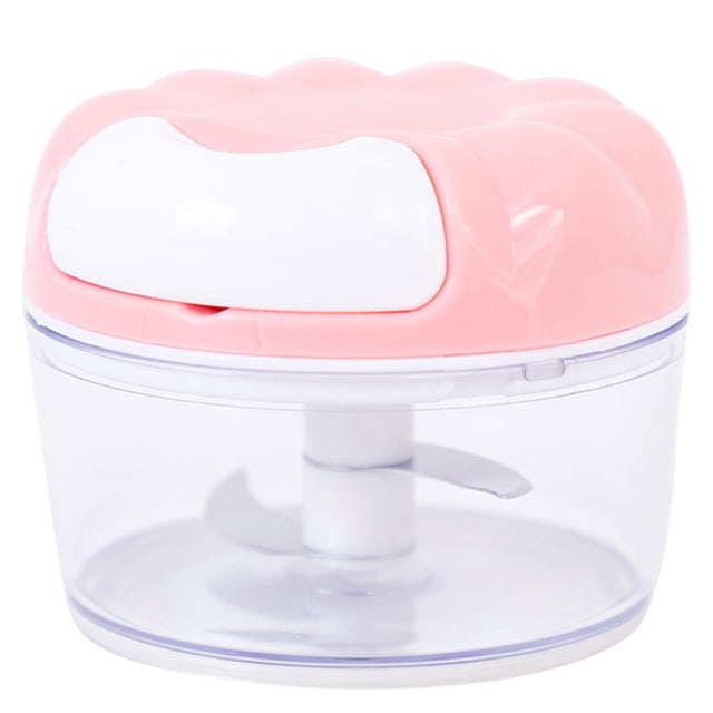 Coofit Manual Garlic Chopper Plastic Mini Vegetable Chopper Food Chopper for Home