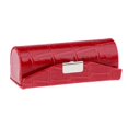 thumbnail image 3 of Leather Lipstick Case Holder Storage Box with Mirror for Purse Red, 3 of 7