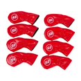 thumbnail image 2 of Siruishop 8Pcs Golf Iron Club Head Covers Embroidery Golfer Gift with Degree Protector Red, 2 of 8