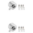 thumbnail image 2 of Dalazy Durable Aluminum Steering Wheel Quick Release Hub With Button Aluminum Wheels Are Sturdy And Durable silver 56*46*35mm 2Set, 2 of 6