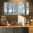 thumbnail image 2 of Designart Winter Trees Backlit by Morning Sun Canvas Wall Art, 2 of 4