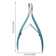 thumbnail image 3 of WIFKLSIIPG Cuticle Trimmer Nippers Manicure Scissors Remover for Salon Blue 10cmx7cm, 3 of 6