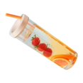thumbnail image 3 of 700ml Straw Cup, Reusable Boba Cup with Dry Wet Separation Design, Plastic Iced Coffee Cup for School, Travel, Fishing, Cycling, 3 of 8