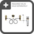 thumbnail image 2 of Moen T6920BN Rizon Two-Handle Widespread Bathroom Faucet without valve, Brushed Nickel, 2 of 3