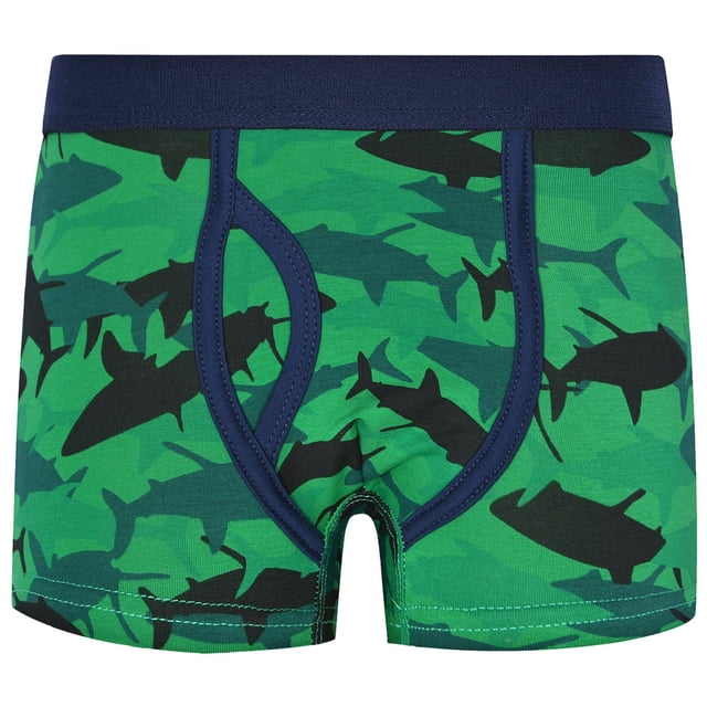 MIASHUI Boxeurs Garçon en Coton Motif Caleçon Boxeur sous-Vêtements, Vert, 4-5 Ans