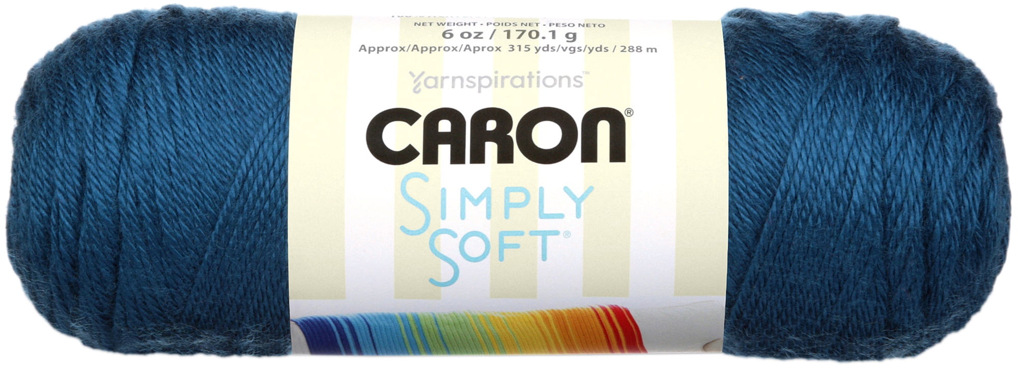 Caron® Fil Simply Soft®, Acrylique #4 Moyen, 6oz/170g, 315 Yards