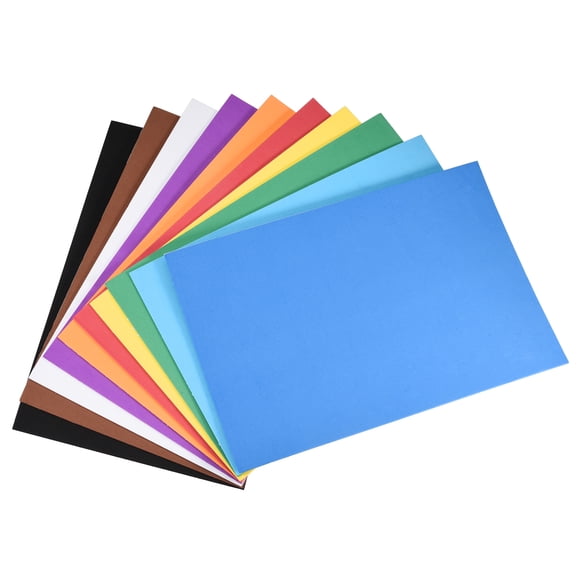 Uxcell 2 Set Colorful EVA Foam Sheets 8 x 12 inch 0.07" Thickness for Crafts DIY Projects