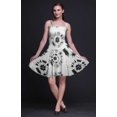 thumbnail image 4 of Bimba Robe Cocktail au-Dessus du Genou pour Femmes Teinture sur Nœuds Smockée Fluide d'Été Robe Soleil - X-Grand, 4 of 5