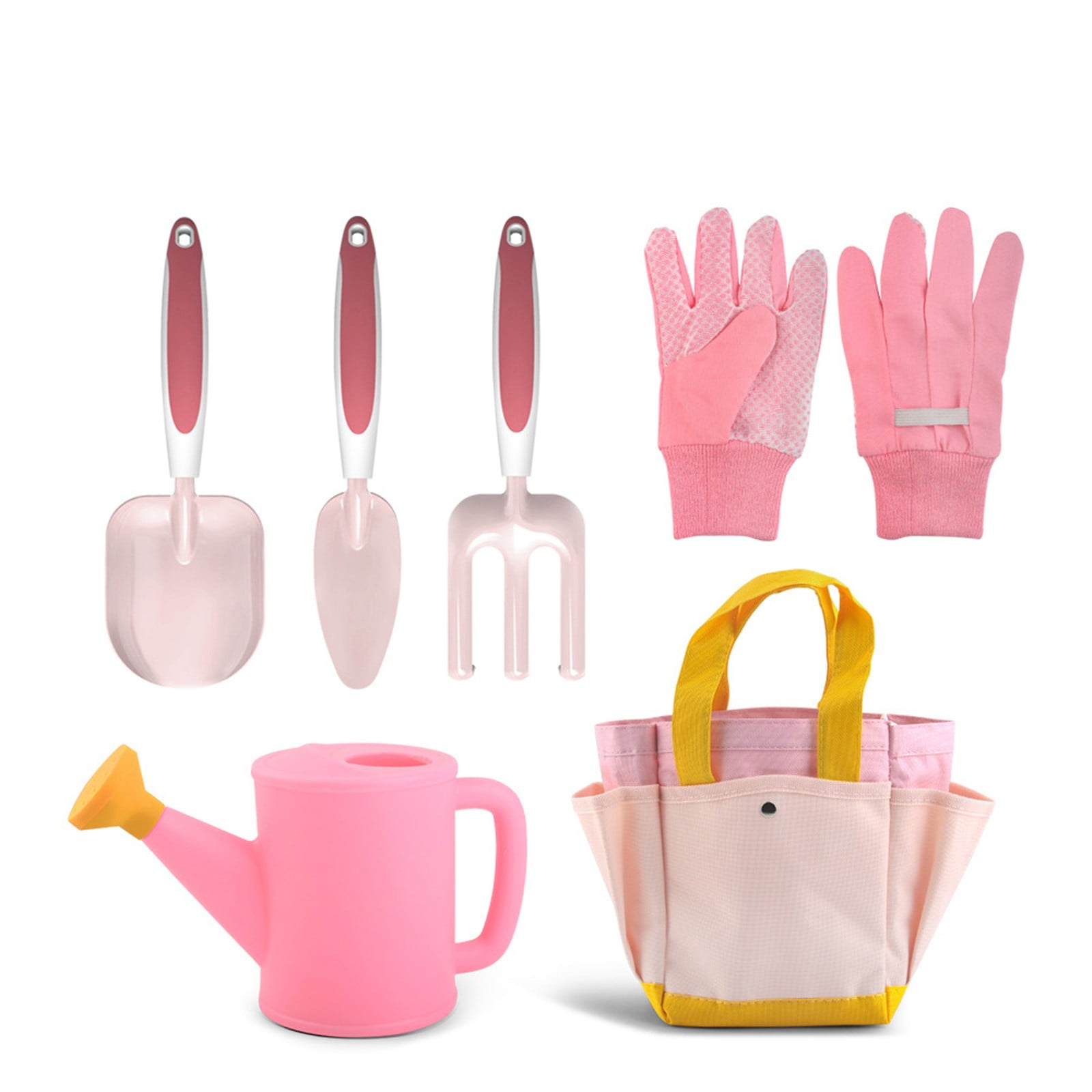 Jardineer – Kit De Jardinage 7 Pièces Pour Enfants : Outils Métal, Tablier, Gants, Arrosoir, Sac – Dès 3 Ans