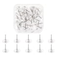 thumbnail image 1 of Kjfeif 50PCS Heavy-Duty MapTacks with Storage Case, Clear Push Pins for Cork Board & Bulletin Board, Classroom Office Daily Stationery, 1 of 8