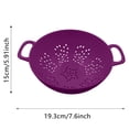 thumbnail image 2 of Small Colander Set for Fruit and Vegetable Rinse — Mini 75in Food Strainer with Double Handles for Pasta Fresh Produce and Kitchen Use, 2 of 4