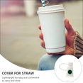 thumbnail image 2 of MasteelfCA 1 Set 5 Pcs Dust-proof Straw Covers Reusable Leakproof Straw Caps Plugs (Green White), 2 of 8
