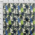 thumbnail image 3 of oneOone Velvet Dark Blue Fabric Tropical Sewing Craft Projects Fabric Prints By Yard 58 Inch Wide, 3 of 4