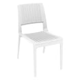 thumbnail image 1 of Compamia Verona Resin Wickerlook Patio Dining Chair in White, 1 of 11