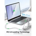 thumbnail image 3 of OXAA USB C to USB C Braided Fast Charging Cable 100W,(2m/6.6ft), Nylon Charger Cord with Smart E-Marker Chip, Aluminum Connectors & 480Mbps Data Transfer for Phones, Tablets & Laptops, 3 of 8