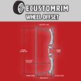 thumbnail image 4 of Trailer Rim Wheel 14 x 6 in. 14x6 5 Lug Hole Bolt Wheel Galvanized Spoke Design, 4 of 4