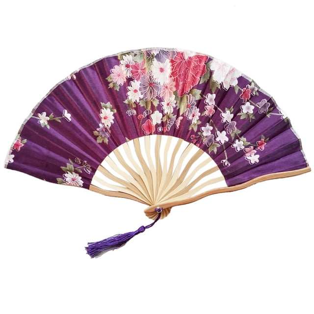 Yhmxh Home and Kitchen,Home Essentials Hand Fan Paper Folding Fan Party Wedding Decor Bamboo Fan