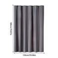 thumbnail image 1 of SDNall Doublure de Rideau de Douche en Tissu, Polyester Imperméable et à Séchage Rapide avec Entête Renforcé et Oeillets Résistants à la Rouille pour Salle de Bain, 1 of 6