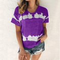 thumbnail image 1 of Wolfast T-Shirts pour Femmes Mode Femmes Mode T-Shirt Imprimé Manches Courtes Blouse Col Rond Hauts Décontractés Manches Courtes Blouses pour Femmes, 1 of 9