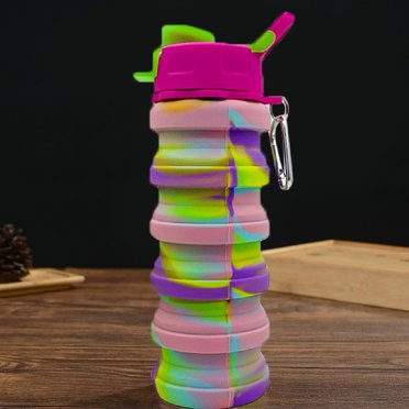 Collapsible Water Bottle, Foldable Cup, Portable Leak-Proof Silicone Sports Travel Outdoor Bottle