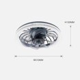 thumbnail image 3 of Ceiling Fan Light Bedroom Home E27LED Fan Light With Remote Control Speed and Brightness Adjustable, 3 of 8